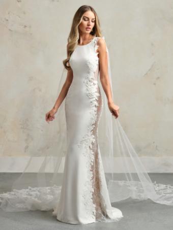 Maggie Sottero Style #NAVI #0 Ivory (gown with Natural Illusion) thumbnail