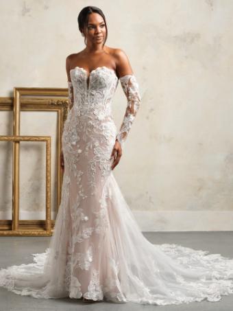 Sottero and Midgley Style #NYJAH #0 Ivory over Soft Blush (gown with Ivory illusion) thumbnail